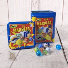 Neato Classics - 160 Marbles Tin Box by Toysmith Glass Complete Set Retro - USED