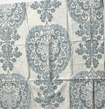 Pottery Barn Grayish Blue Lucianna Medallion Cotton Euro Pillow Cover Sham New