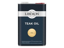 Liberon Teak Oil 5 Litre - Nourishes & Protects Exotic Woods 14.16 per litre