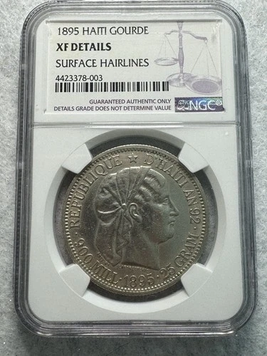 1895 Haiti Gourde NGC-XF Details