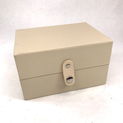 Stackers by LC Designs Jewelry Box Organizer Compact Travel Taupe Purple
