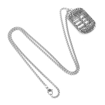 4pcs Abacus Charm Halskette Anhänger Halskette kreativer Nackenkettenhalsschmuck