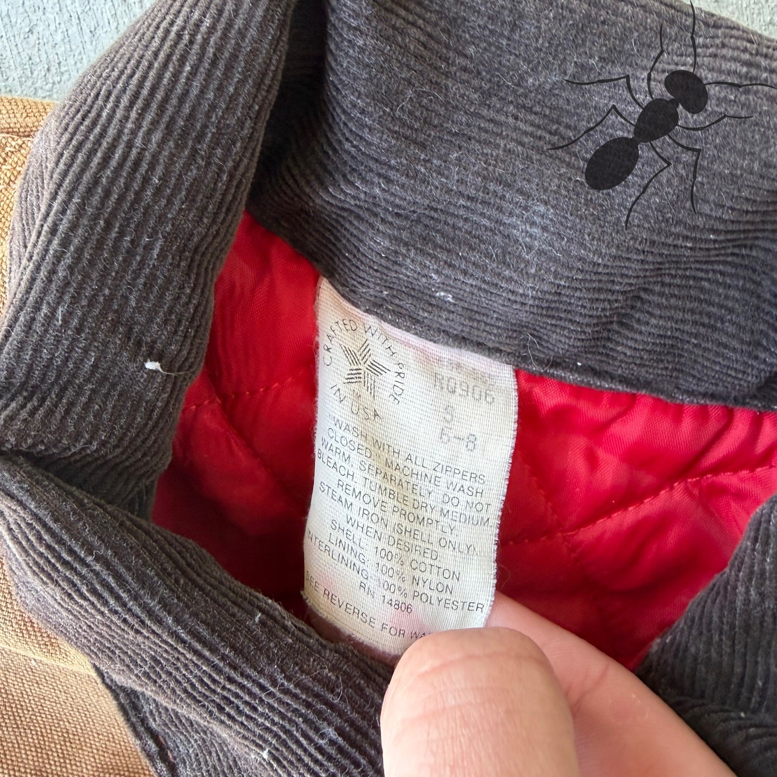 Carhartt Brown cropped Detroit style work wear jacket thumbnail 6