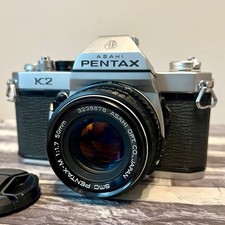 PENTAX K2 SLR 35mm Film Camera w/ SMC PENTAX-M 50mm F1.7 Lens From Japan