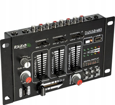 Ibiza Sound DJ21USB-MKII 4-Kanal-Mixer 
