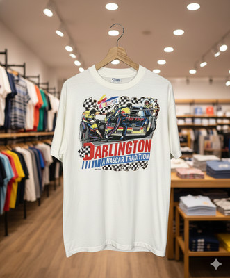 Vintage Darlington Raceway Stock Car Racing Graphic Unisex T-Shirt - T801