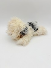 RUSS Shags Dog Plush Gray White English Sheepdog Fuzzy VTG 12"