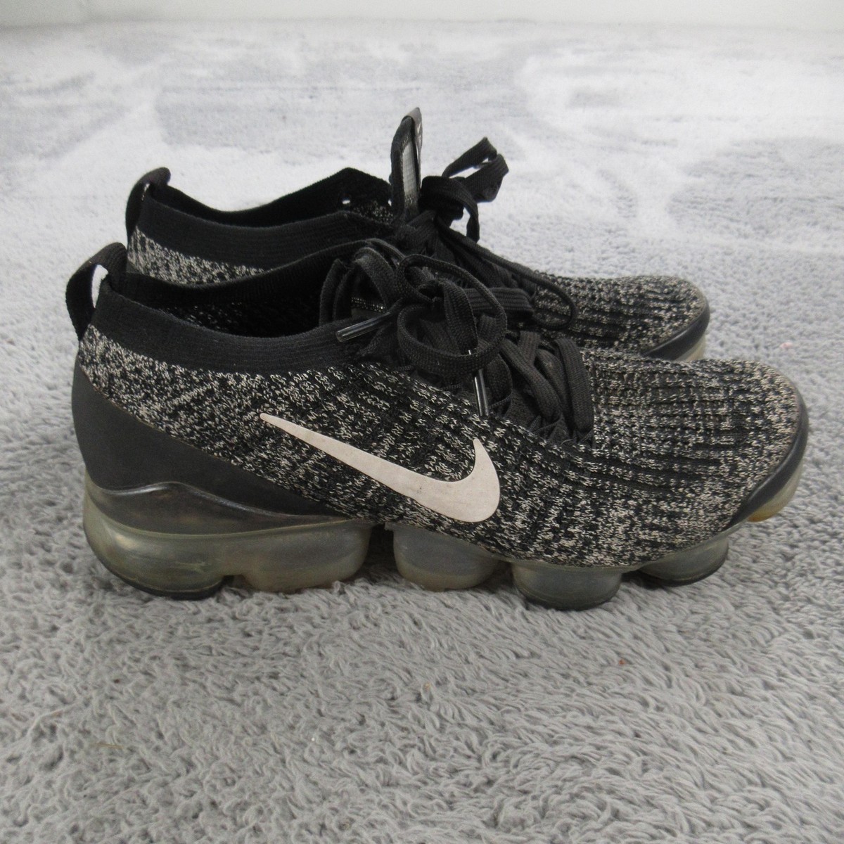 Nike Black and White Knit VaporMax Running Shoes Nike Air Vapormax 2023 Flyknit Running Shoes In Black/white  main image 2