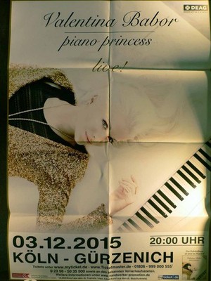 Valentina Babor - 03.12.15 Köln - Veranstaltungs-Poster A1-39