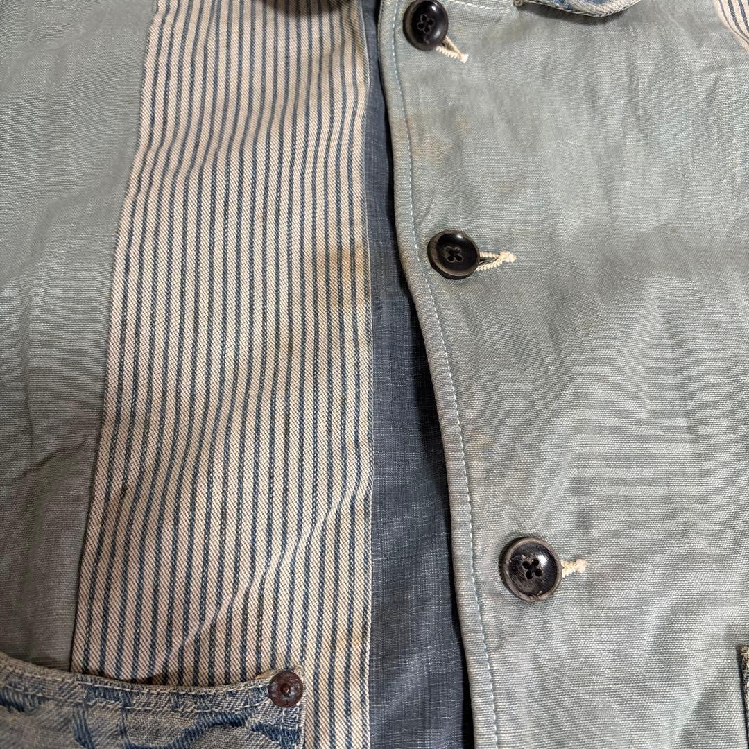 USED KAPITAL RECONSTRUCTED PATCHWORK COVERALL ACC… - image 11