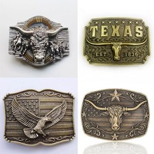 Belt Buckle Western Cowboy Cowgirl Retro Buckle 3.8cm -US Stock Free Shipping