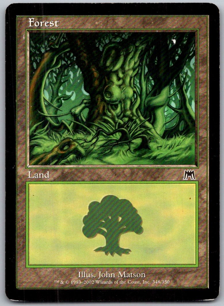 Forest (348) 348 Land Onslaught Magic: The Gathering Lightly Played