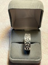 925 Sterling Silver Thick Band Ring Size 11