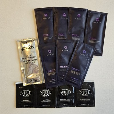 NEW Lot 12 Various Hair Skin Care Samples Monat got2b Farmasi
