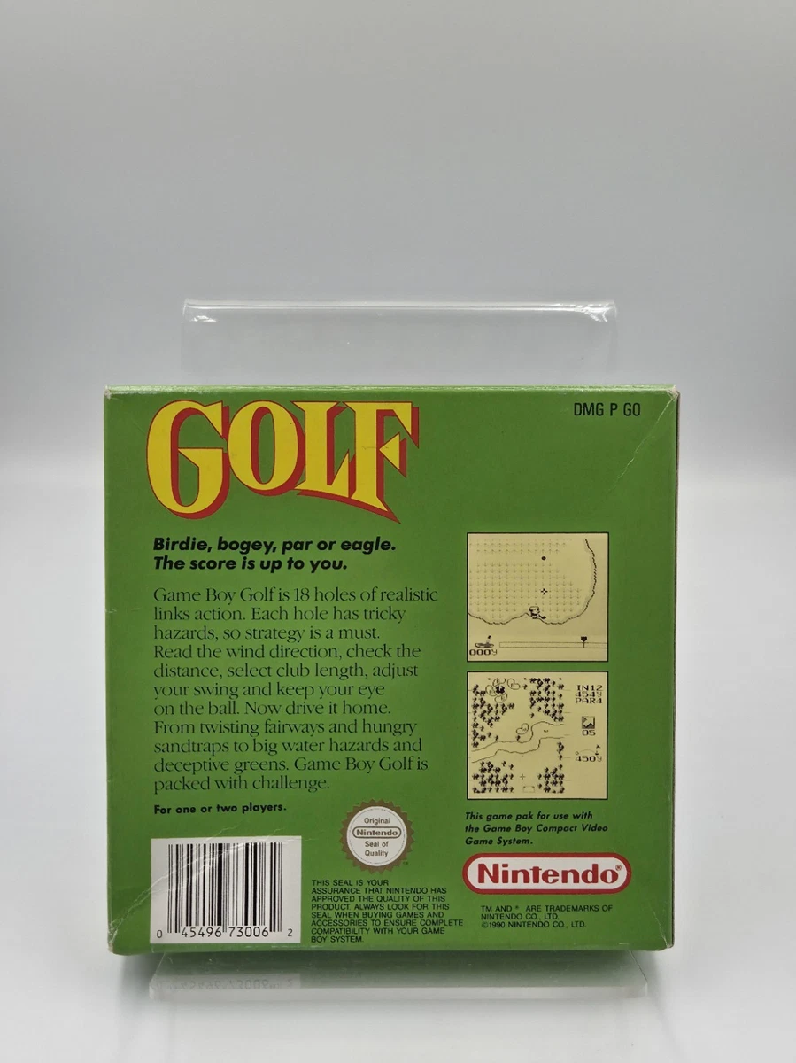 Nintendo Game Boy Classic Juego Golf con EMBALAJE ORIGINAL e Instrucciones APAGADO