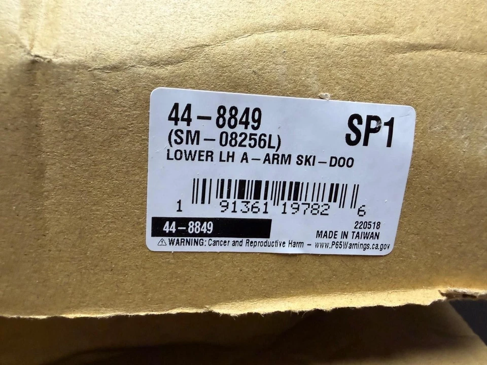 SP1 Chrome Moly brazo en A inferior - moto de nieve negra SM-08256L OEM 505072665 505072366 Foto 2 de 4