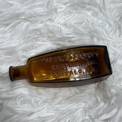 Antique Bottle WILDROOT COMPANY HAIR TREATMENT Brown BOTTLE BUFFALO, N.Y.  1900s