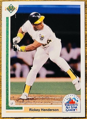 1991 Upper Deck Final Edition  Rickey Henderson #86F Oakland Athletics NM-MT