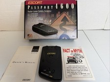 Escort Passport 4600 Radar Detector Untested Parts Repair Nice Box Manual