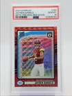 JAYDEN DANIELS 2024 OPTIC PREVIEW RATED ROOKIE RED WAVE GEM RC PSA 10 Q0004
