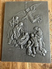 Buderus Kunstguss Die Geburt Christi 1951 Gussbild 15x11cm Heinrich Moshage L62