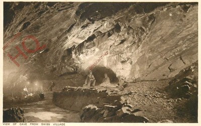 Ansichtskarte, Cheddar Höhlen, aus Schweizer Dorf