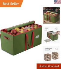 Large Christmas Ornament Storage Box - Stores 128 3" Ornaments, With Dividers...