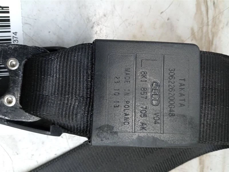 2009 - 2014 AUDI A4 LEFT DRIVER SIDE SEATBELT BLACK 8K1857705 - Изображение 4 из 4