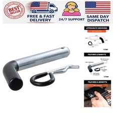 Heavy-duty 58-inch Trailer Hitch Pin With Vinyl Grip - Fits 2-inch Receivers