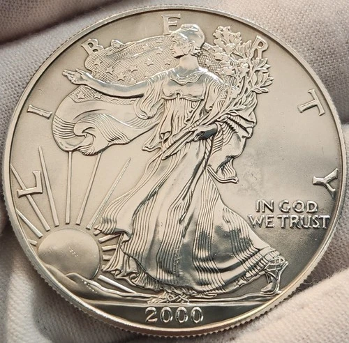 2000 Walking Liberty American Eagle Silver Dollar. 1 oz. Fine Silver - CH-0030
