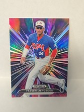 2021 Panini Prizm Draft Picks YASSER MERCEDES Electric DPL Stars Case Hit #EDS-5