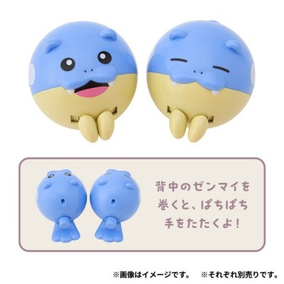 2 PSC Pokemon Center Mogu Watching Spheal Nikkori Wind Up Clapping Figures 2.3''H
