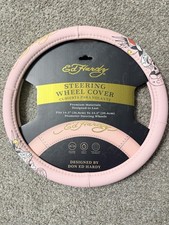 Ed Hardy Pink Pu Leather Steering Wheel Cover W Tattoo Designs New Ed Hardy Pink Pu Leather Steering Wheel Cover W Tattoo Designs New