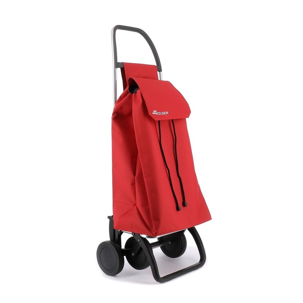 Chariot de course 4 roues Rolser 43l rouge SAQ056 pliable