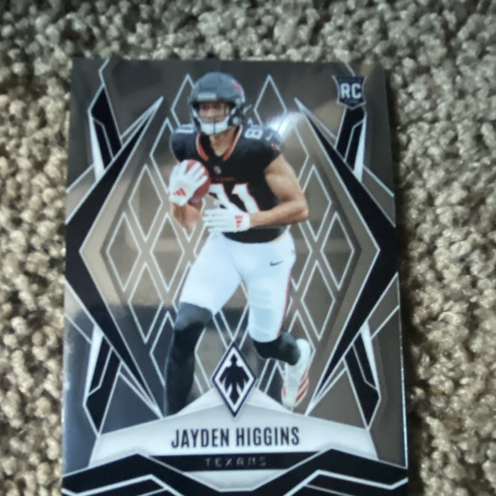 Panini 2025 Phoenix Jayden Higgins Houston Texans Rookie #180 Football Card