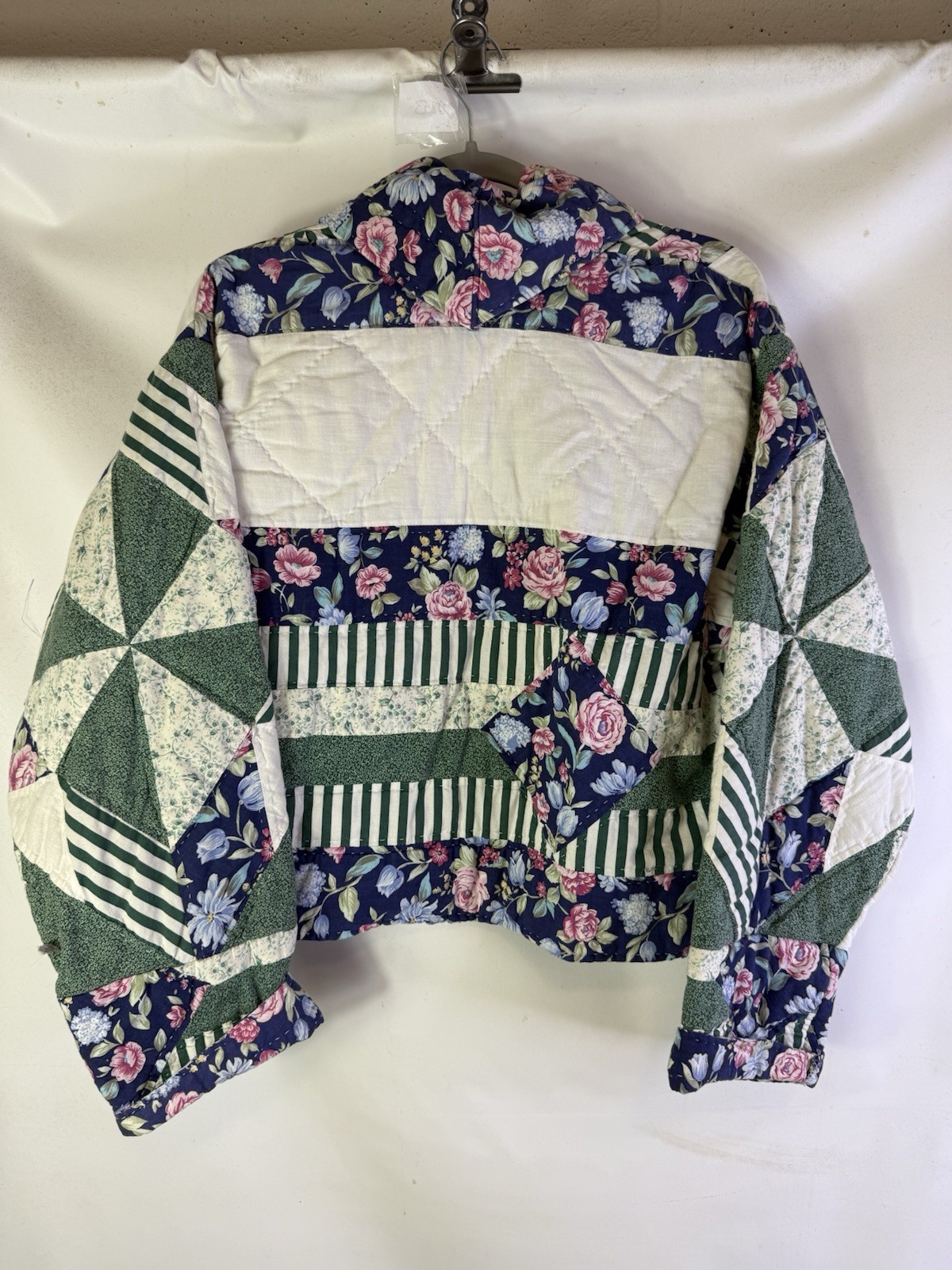 Vintage 90s Hand Made Quilt Coat Jacket Patchwork Floral Cottagecore ...