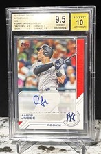 2017 Topps Series 1 Salute Autographs Red 15/25  Aaron Judge RC NYY *BGS 9.5/10*