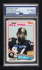 PSA/DNA 1982 Topps Mel Blount #203 Certified Authentic Auto HOF 14kb