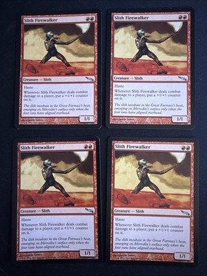 4x Slith Firewalker (107) Mirrodin LP MTG Magic the Gathering x4 Playset MKE