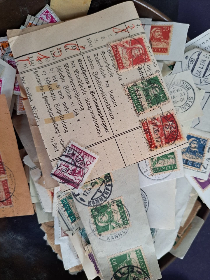 Schweiz Kiloware "URALT" bis ca. 1950 ca. 100g - siehe Fotos!!! - Bild 2 von 4