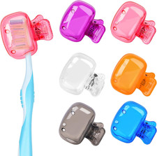 6 Pack Toothbrush Covers Portable Toothbrush Protector Coverings Clips Tooth Bru