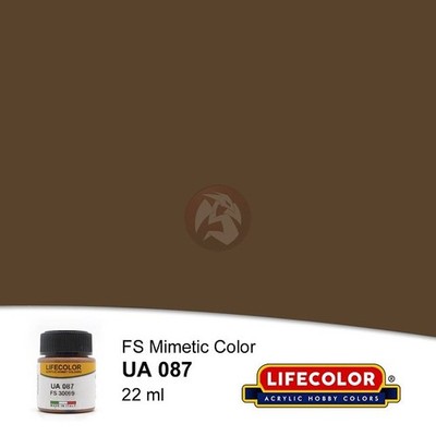 LifeColor Acrylic Paint Mimetic Colors US Tank Earth Brown FS 30099 (22ml) UA087