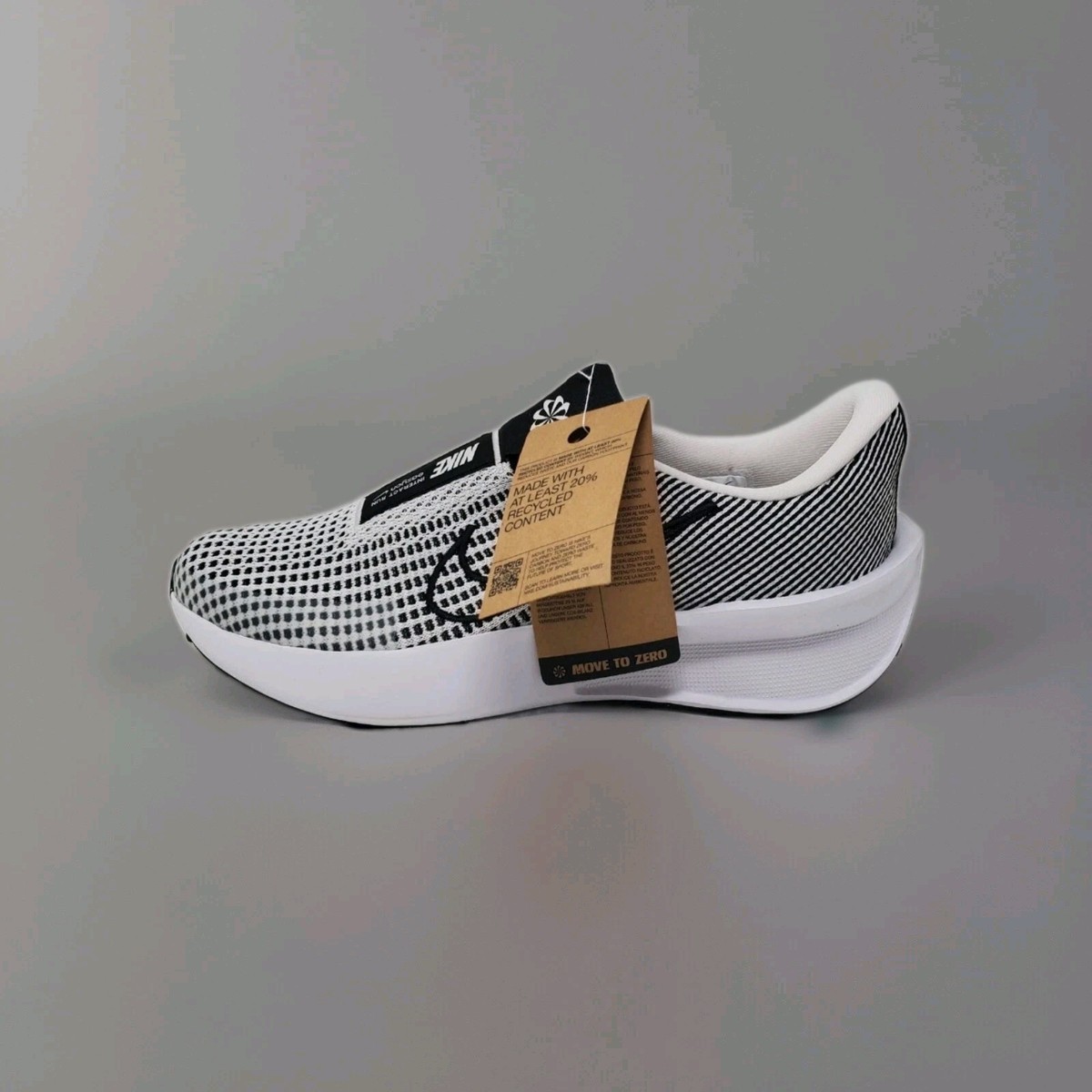 Nike Interact Run EasyOns Phantom White Black FV5590-002 Size12.5 Nike Interact Run EasyOn  main image 3