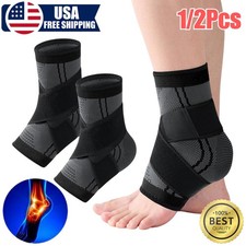Ankle Support Brace Compression Sleeve Plantar Fasciitis Pain Relief Foot Wrap