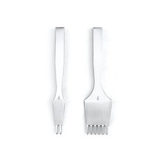 2 Pieces Pricking Iron Chamfered Stitching Punch Strong for Leathercraft