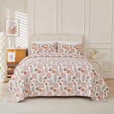 Coastal Beach Bedding Quilt Lightweight Summer Coverlet Bedding All Seasons King