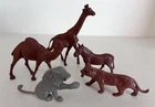 MARX SUPER CIRCUS ANIMAL LOT of 05- VERY GOOD -1950's VINTAGE FIGURES - MUST SEE