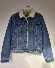 Levi Strauss¹ Jeansjacke, Gr. S, dunkelblau, gefüttert, Levis Logo