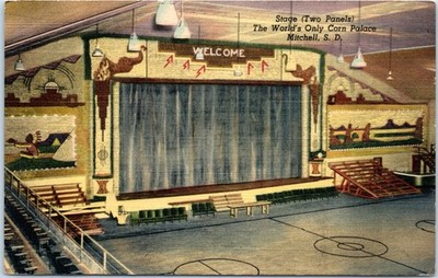 Vintage Postcard Worlds Only Corn Palace Mitchell South Dakota