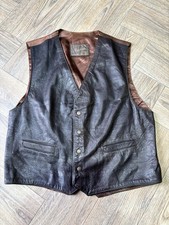 Redskins Type B32 Leather Flight Vest Jacket Men's Extra Large